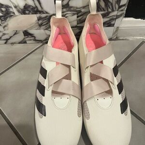 Adidas Indoor Cycling Shoes White Pink Beige GX1669 Men’s Size 11 VERY CLEAN!!!!